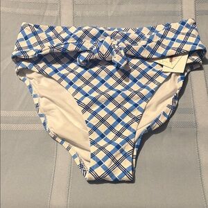 Jessica Simpson High waisted size small plaid bikini bottom